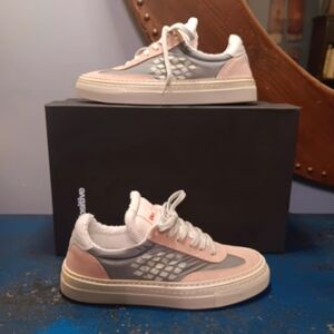 BePositive Pink and Gray Sneakers